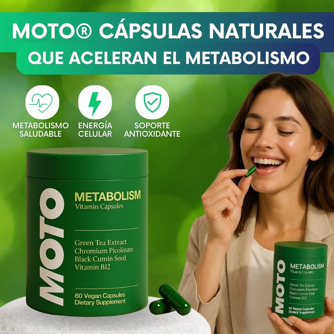 MOTO® Cápsulas naturales que aceleran el metabolismo