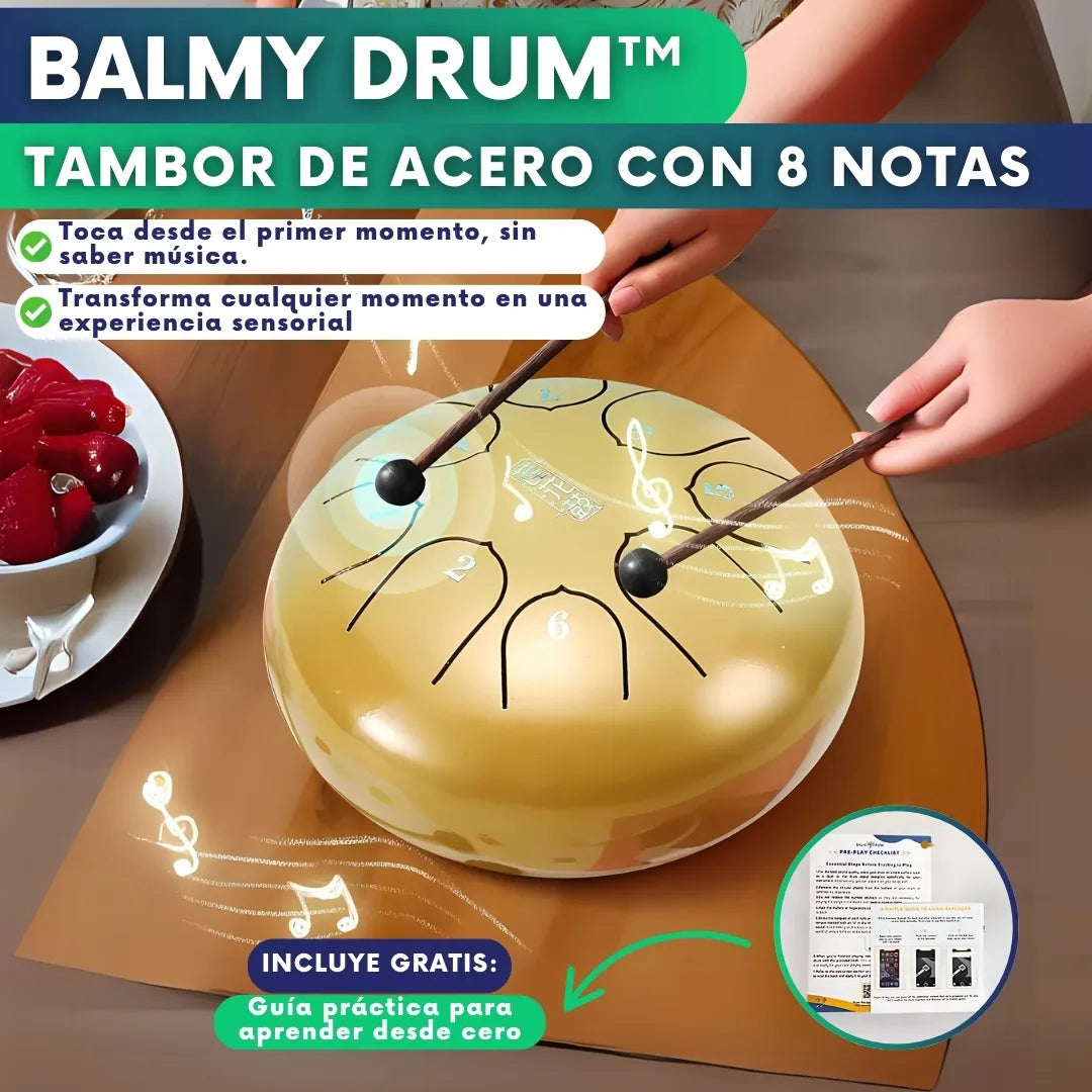 Balmy Drum™ – Tambor de acero con 8 notas