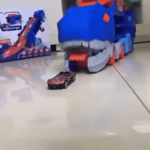 DinoCar 3 en 1 – Camión pista dinosaurio que devora carros