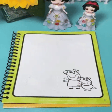 Libro mágico reutilizable de agua para colorear + Bolígrafo I 2x1