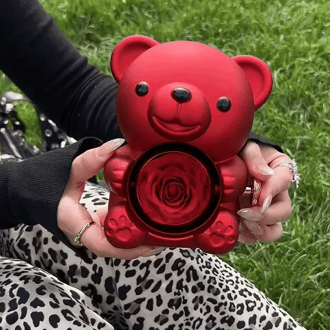 Oso Rosa Eterna + Collar 🎁