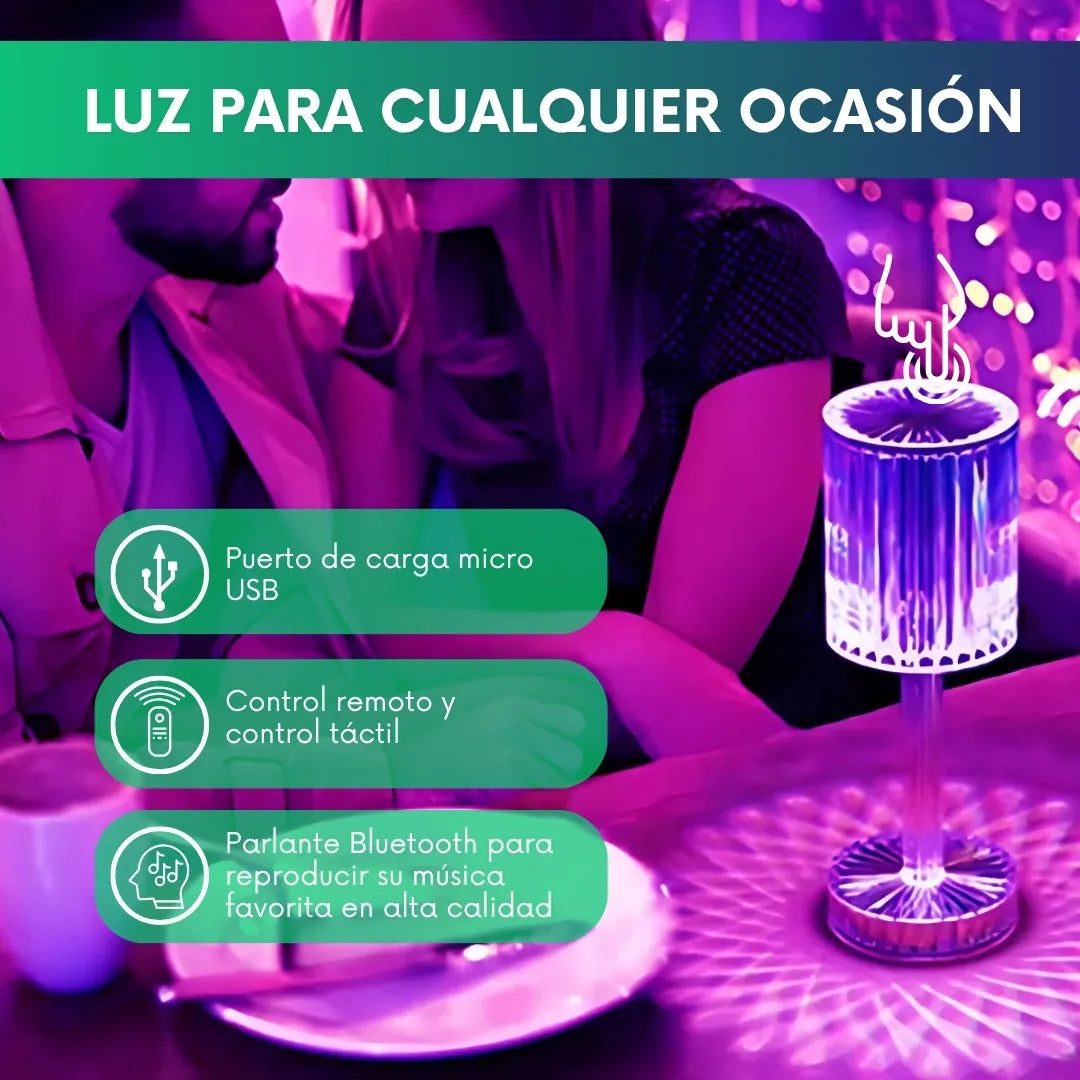 Lámpara led táctil - 6 colores ajustable