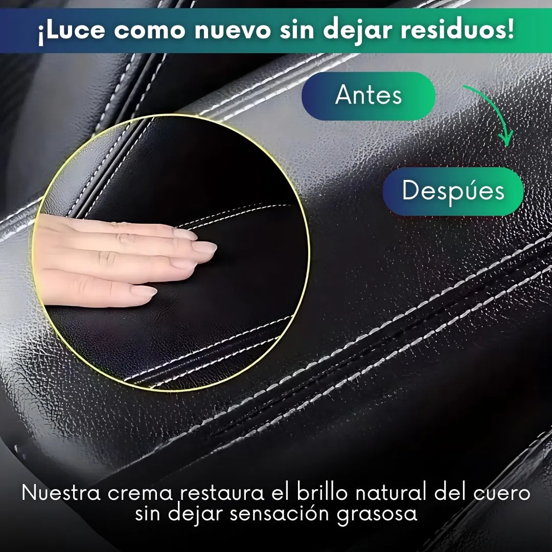 Crema mágica restauradora de brillo para cuero