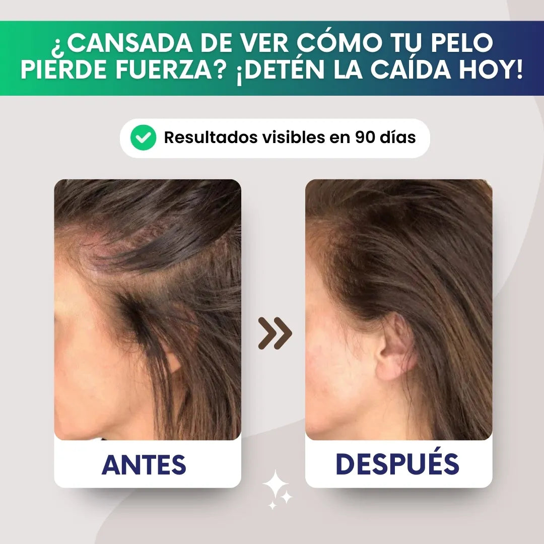 Cepillo capilar con tecnología LED para el crecimiento