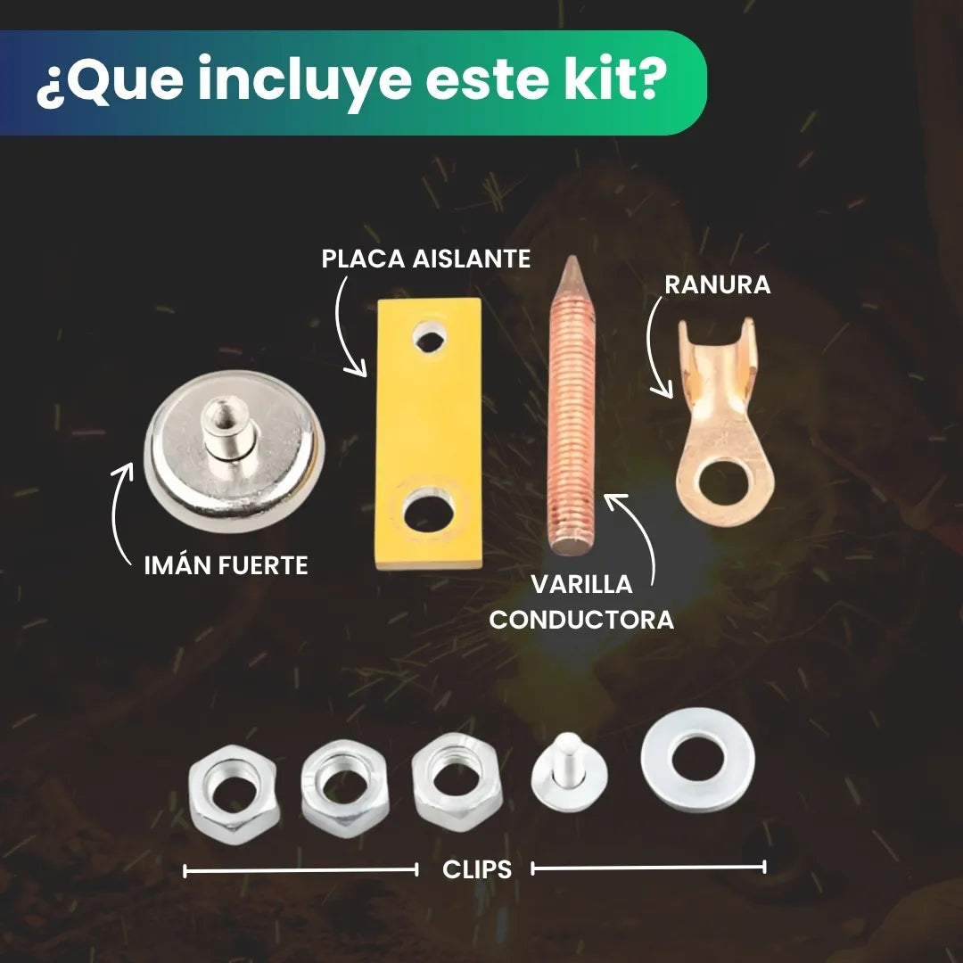 Soporte Magnético para Conexión en Soldadura