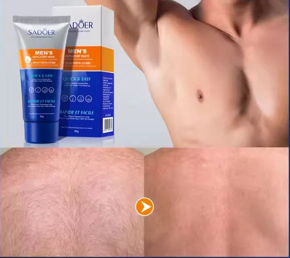 Crema depilatoria masculina - Libre de irritación