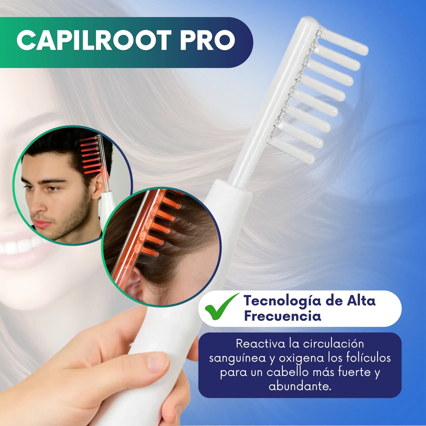 CapilRoot Pro - Recupera tu cabello y tu confianza en casa, sin químicos ni pastillas