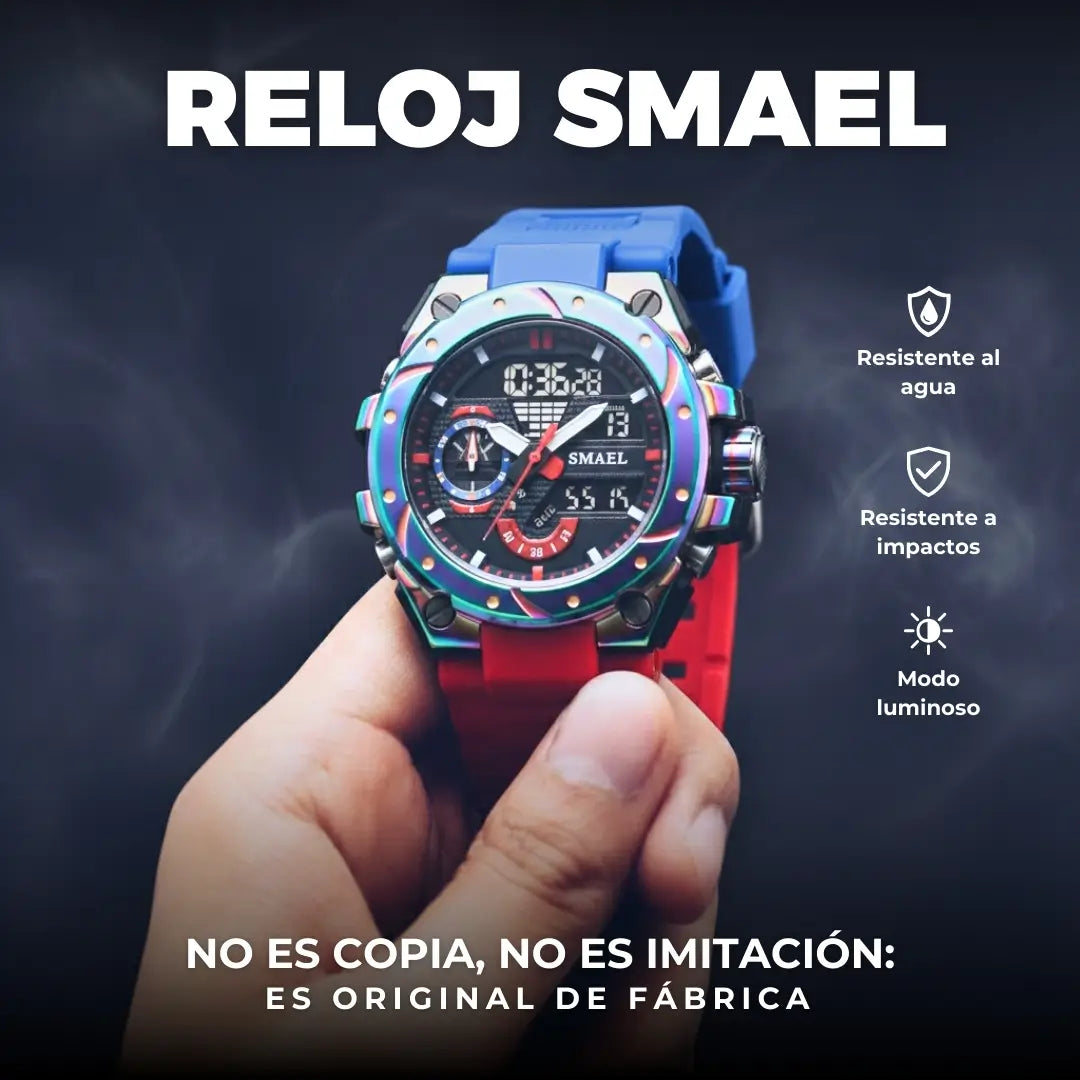 Reloj Smael™ impermeable tornasolado + Caja 🎁