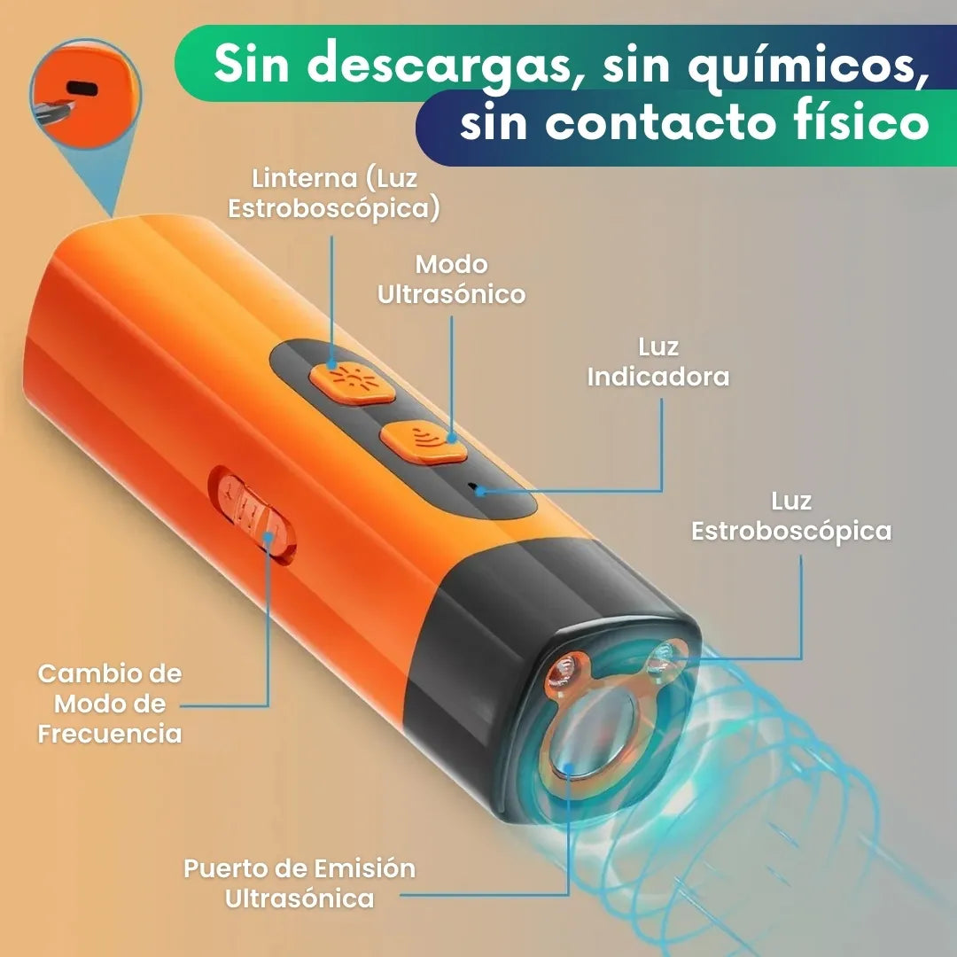 Dispositivo ultrasónico anti-ladrido / no invasivo + Guia digital 🎁