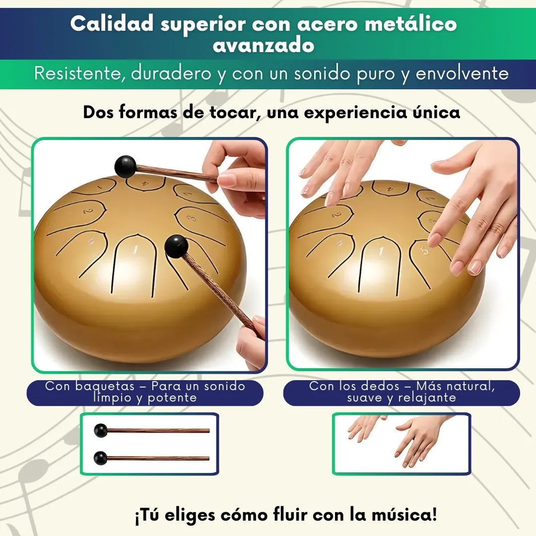 Balmy Drum™ – Tambor de acero con 8 notas