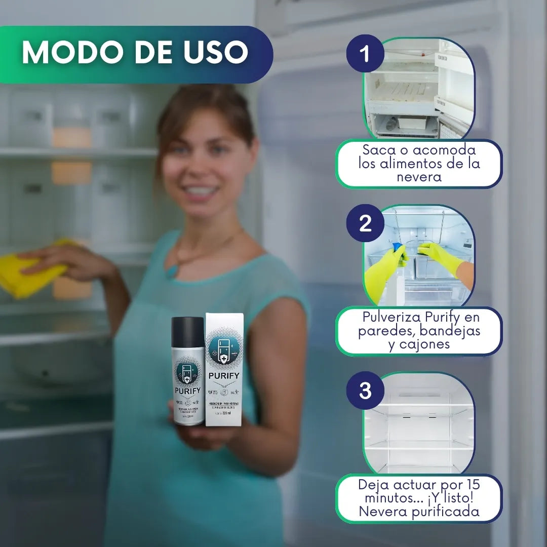 Purify - Spray Quita olores nevera