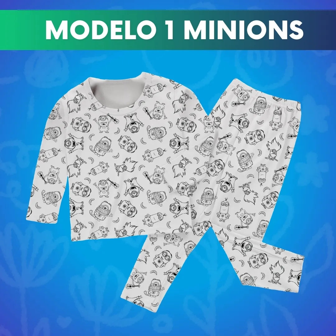 Pijama mágica Coloreable y Lavable + 12 Marcadores 🎁