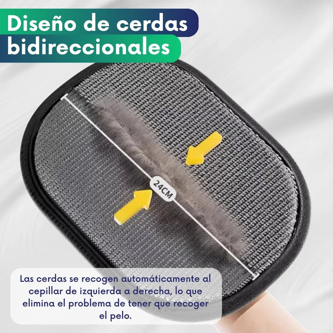 Guante electroestático quita pelos de mascotas + libro digital 🎁