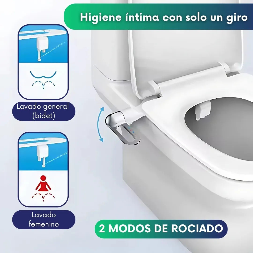 Bidé para inodoro (incluye accesorios)