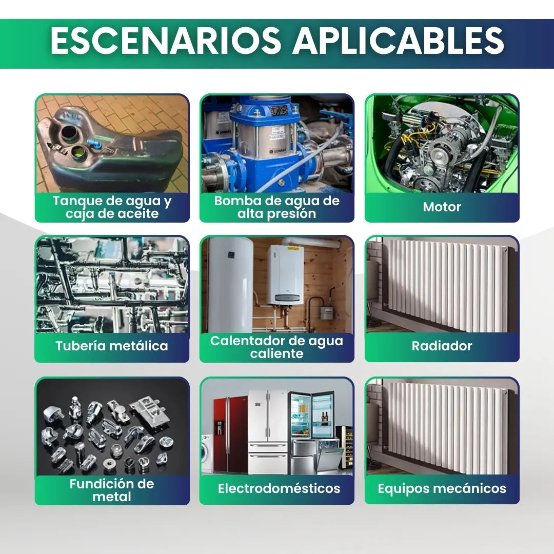 Pegamento mágico de metal dos componentes