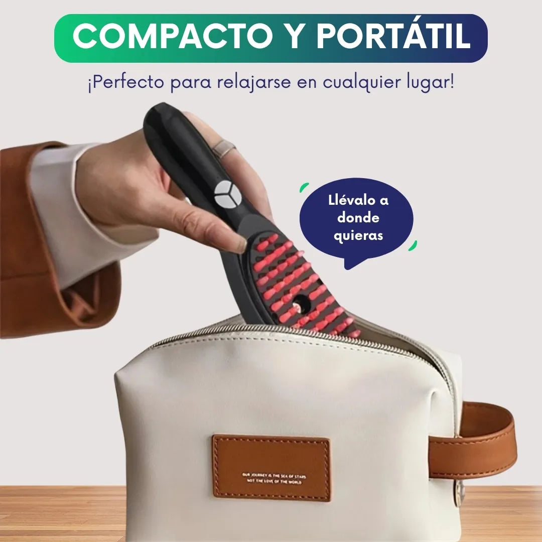 Cepillo capilar con tecnología LED para el crecimiento