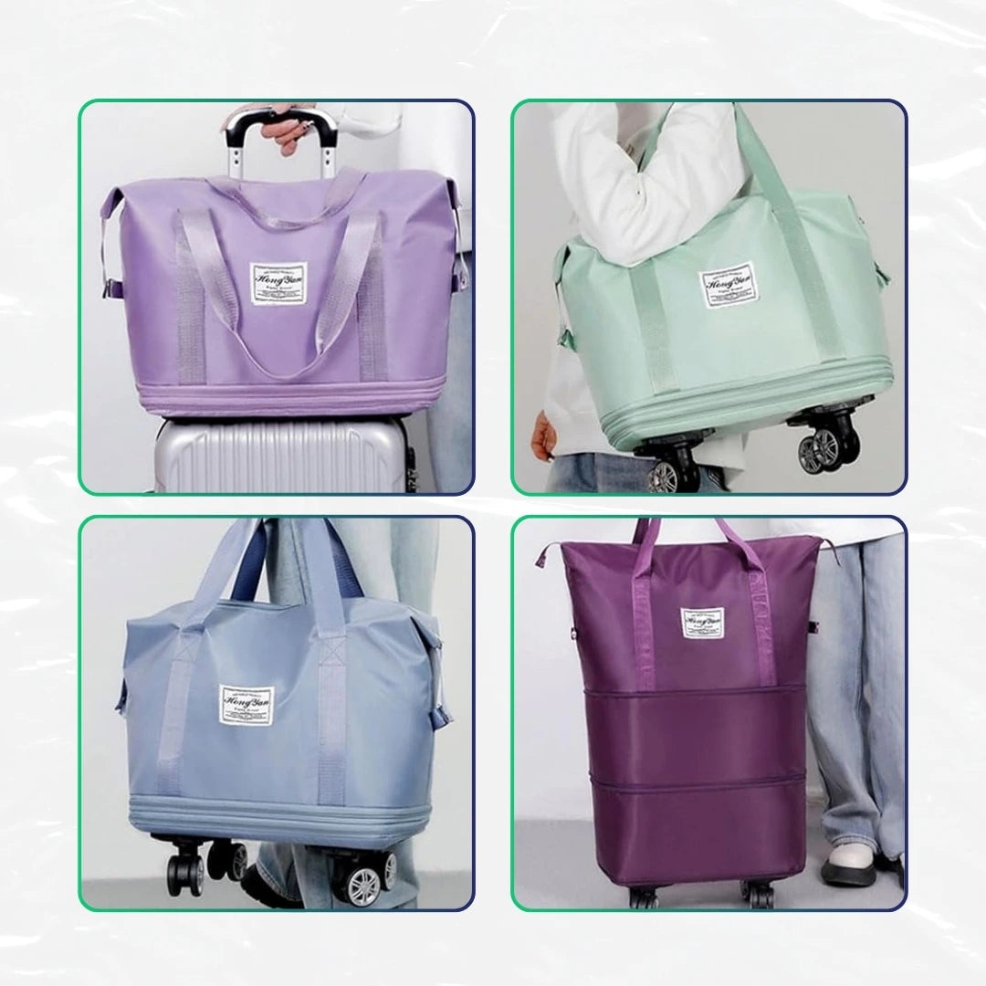 Bolso expandible 3 en 1 con ruedas