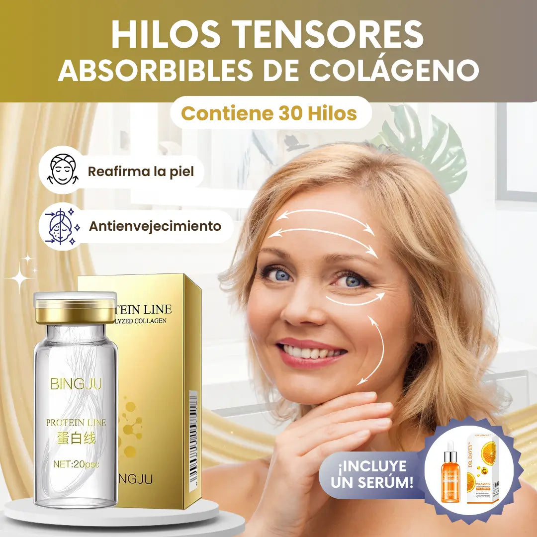 Hilos tensores absorbibles de colágeno + Serúm 🎁