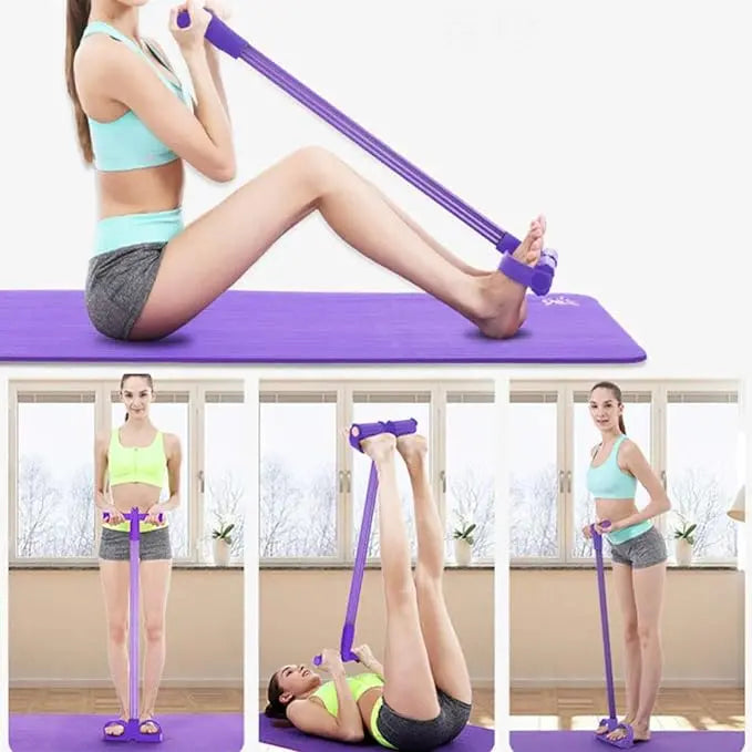 FlexiFit Pro - Banda elástica con pedal + Manual digital de ejercicios 📚