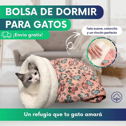MishiGo™ - Bolsa de dormir acolchada para Gatos