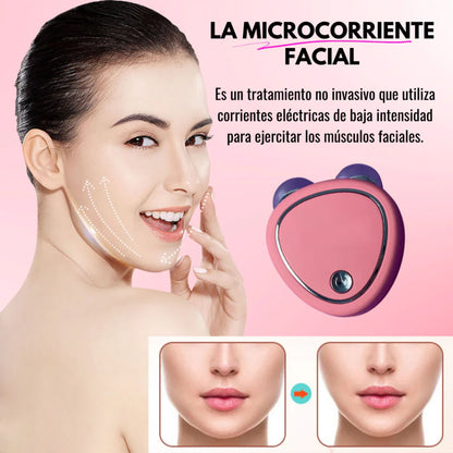 Masajeador facial Microcorriente -  Rostro perfilado y rejuvenecido en 5 minutos 💆‍♀️