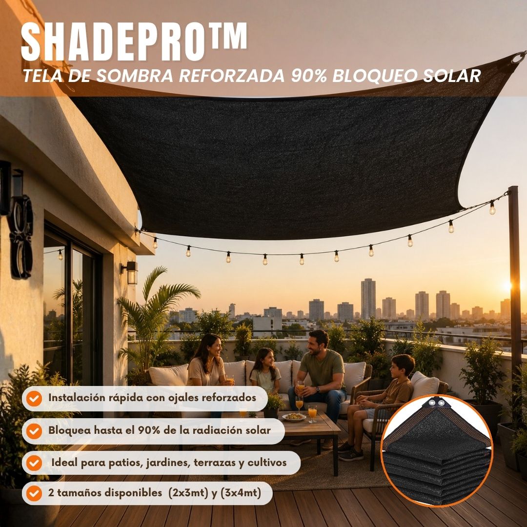 ShadePro™ - Tela de sombra reforzada 90% bloqueo solar