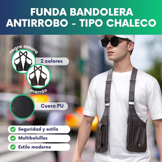 Funda bandolera Antirrobo - tipo chaleco