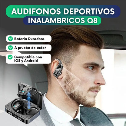 Audifonos deportivos inalambricos Q8