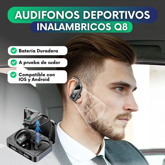 Audifonos deportivos inalambricos Q8