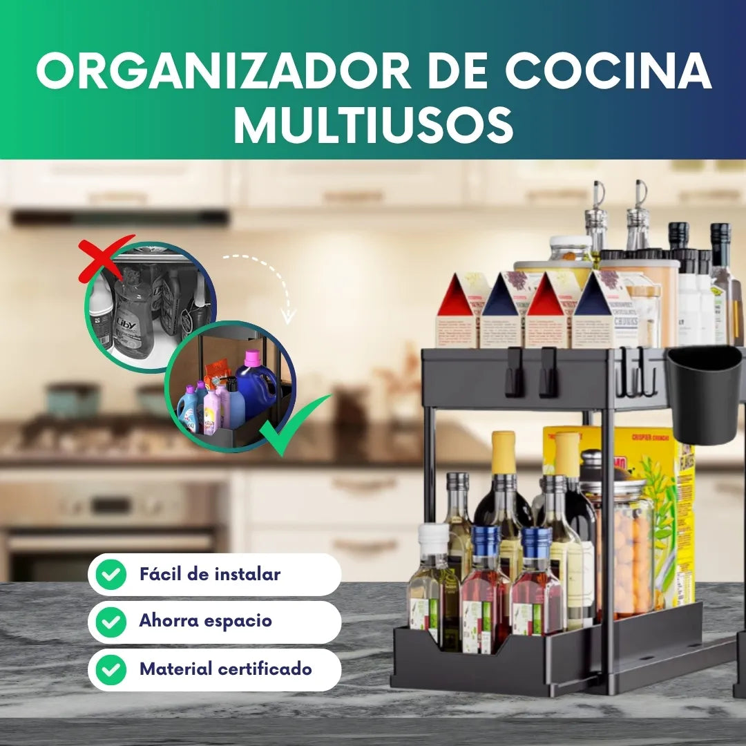 Organizador de cocina multiusos