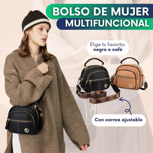 Bolso de mujer multifuncional con correa ajustable
