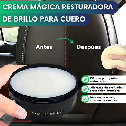 Crema mágica restauradora de brillo para cuero
