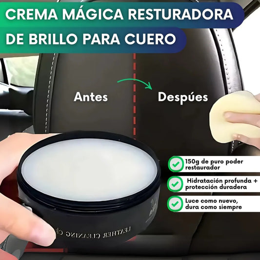 Crema mágica restauradora de brillo para cuero