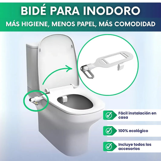 Bidé para inodoro (incluye accesorios)