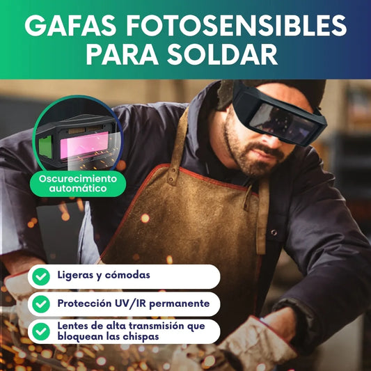 Gafas fotosensibles para soldar - Oscurecimiento automático