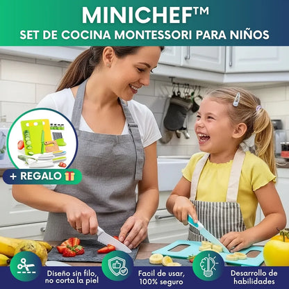 MiniChef™ | Set de cocina Montessori para niños + Regalo 🎁