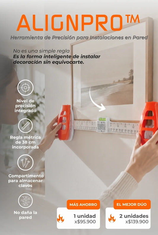 AlignPro™ | Herramienta de Precisión para Instalaciones en Pared