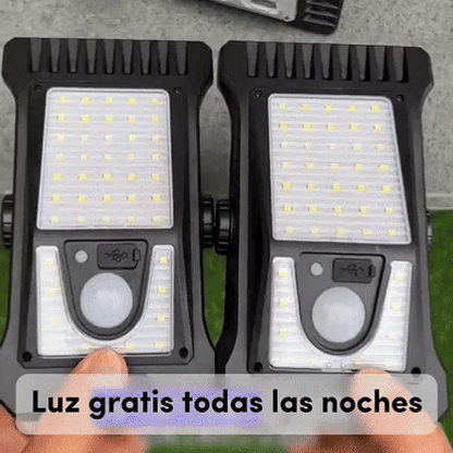 Lámpara Solar LED Portátil con Activación por Movimiento - 2x1