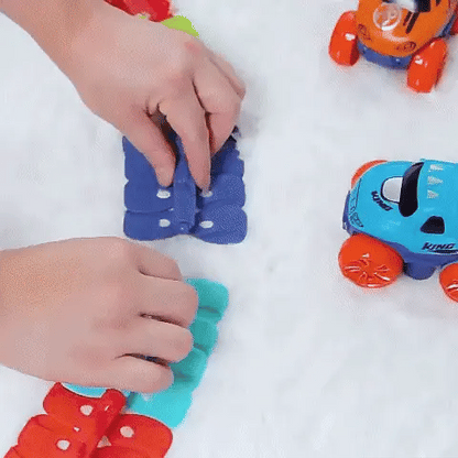 Pista de carros flexibles (46 pcs) + Carro 🎁