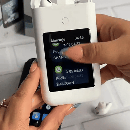 Power Bank 3 en 1 con audífonos y linterna