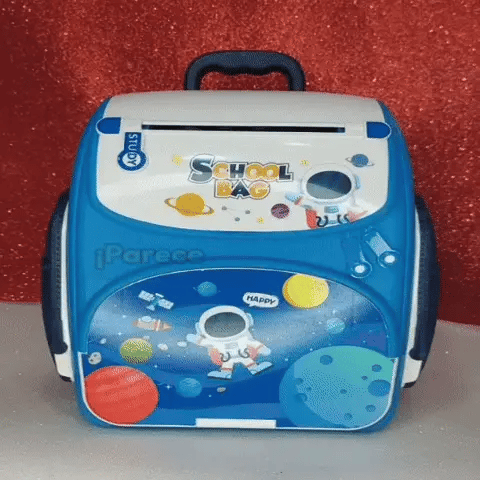 Mochila alcancia con lector de huella