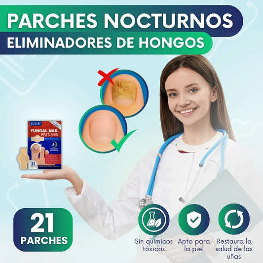 Parches nocturnos eliminadores de hongos - 21 parches