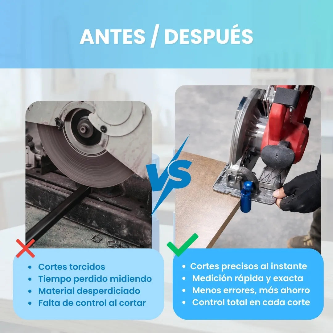 CutGuide™ - Pack x2 topes de posicionamiento para sierra y escuadra