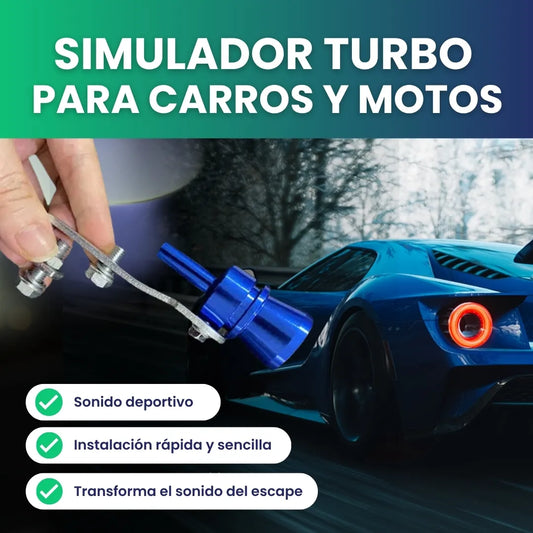 Simulador Turbo para carro y motos - Sonido deportivo