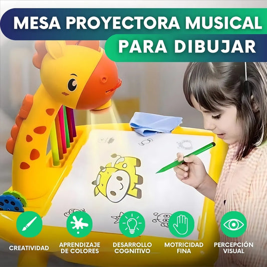 Mesa proyectora musical para dibujar