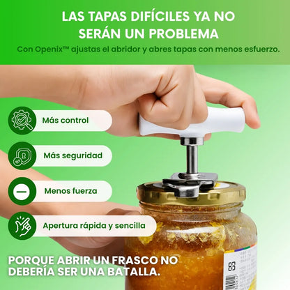 Openix™ - Set x3 abridores de frascos de acero inoxidable