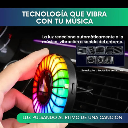 RythmoAir™ - Aromatizador LED RGB Rítmico para carro - 2x1