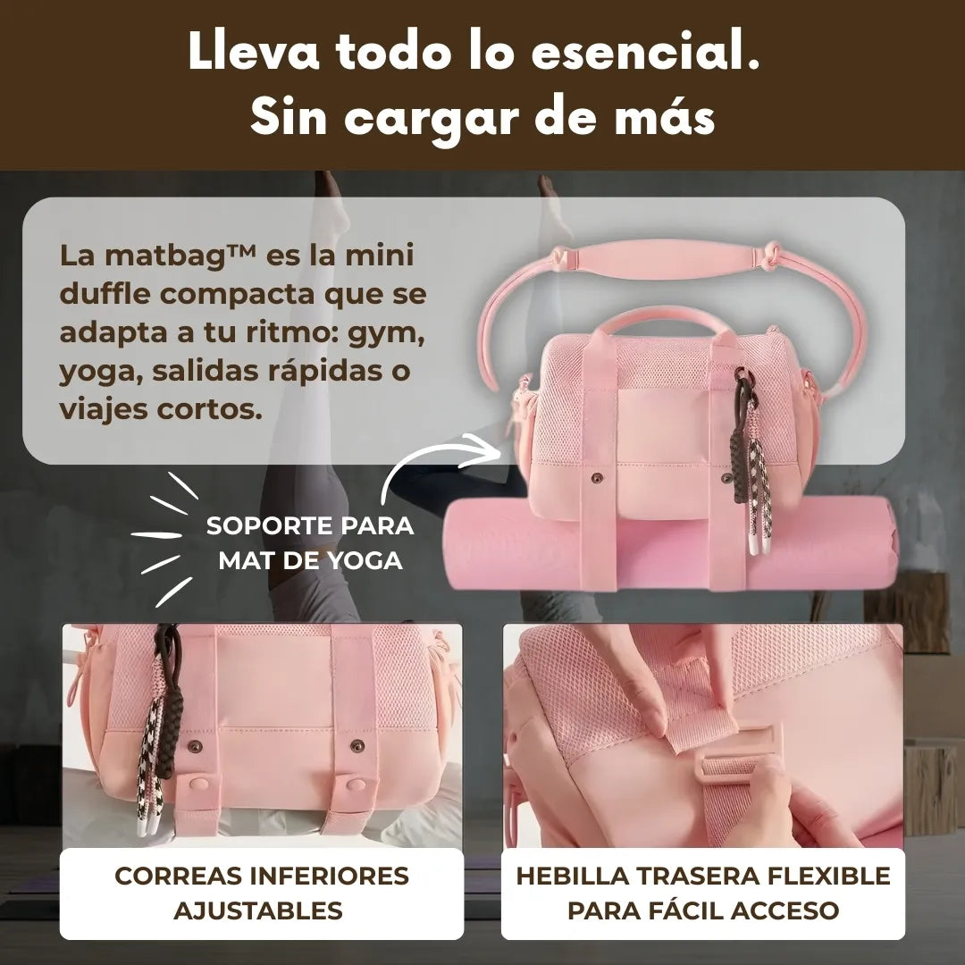 MatBag™ - Bolso deportivo 2 en 1 con porta tapete y correa