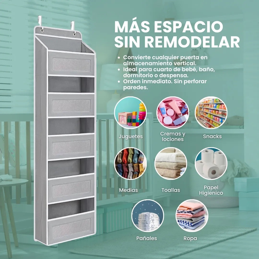 DomuPocket™ - Organizador de puerta plegable 5 bolsillos