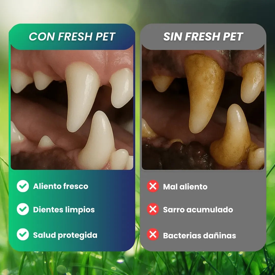 Fresh Pet - gotas naturales para el mal aliento de tu mascota